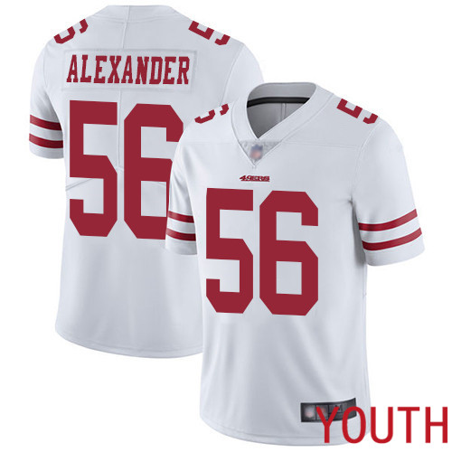 San Francisco 49ers Limited White Youth Kwon Alexander Road NFL Jersey 56 Vapor Untouchable